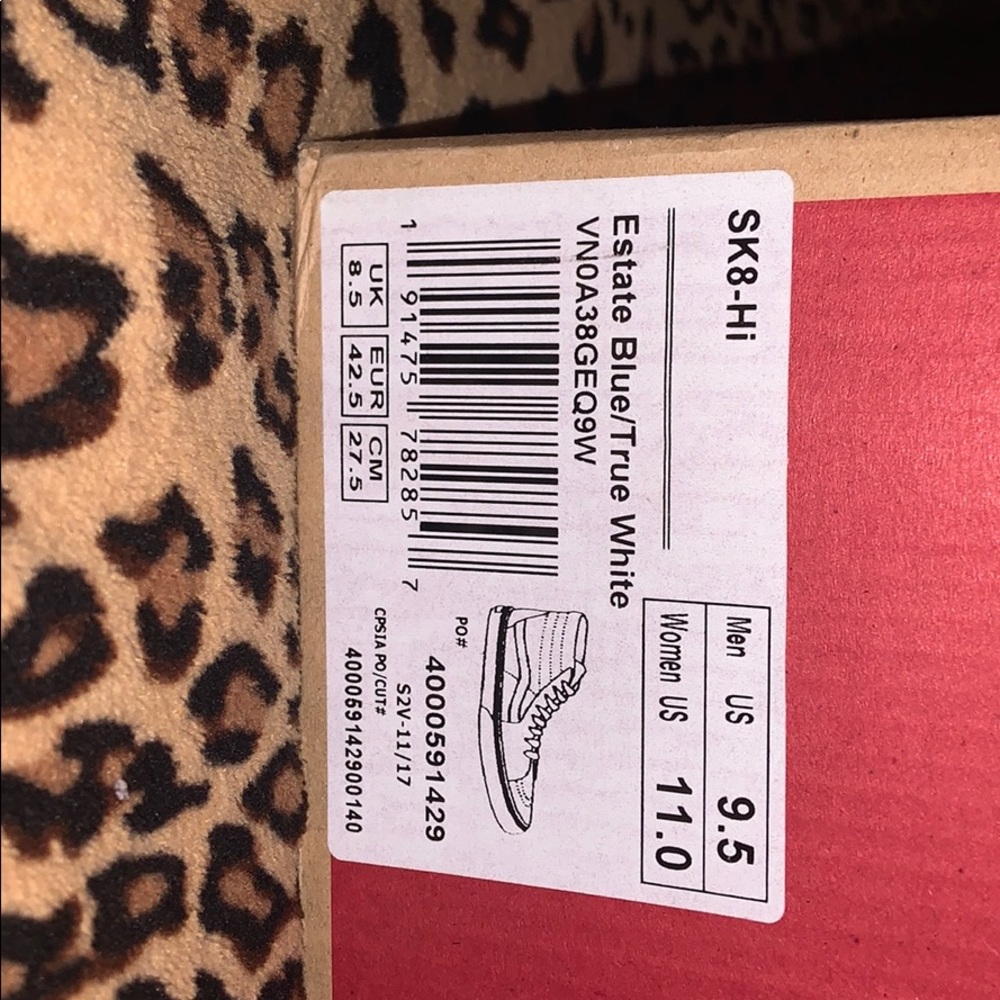 VANS SK8-HI ROYAL BLUE VANS SIZE 11 WOMEN/ 9.5 MEN - Picture 5 of 7